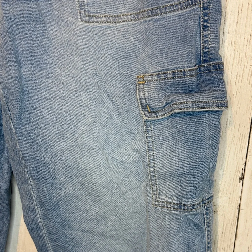 SO Girls 16plus Denim Cargo Wide Leg Jeans
